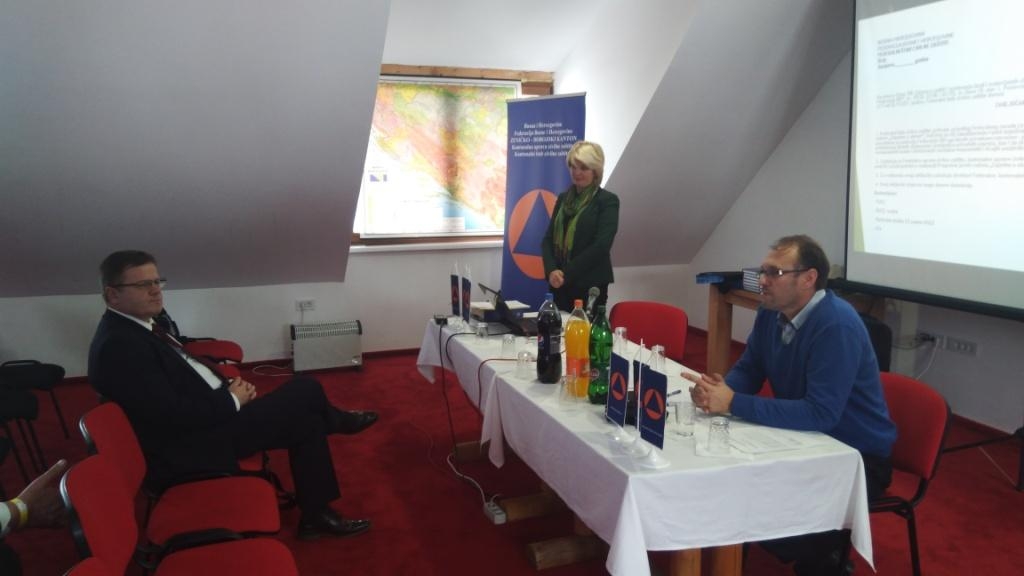 Obuka Kantonalnog i gradskih/općinskih štabova civilne zaštite 29. i 30.11.2017.godine